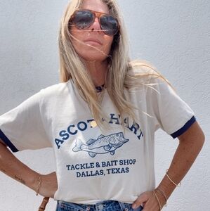 BN Ascot & Hart Bait Shop oversized vintage ringer tee